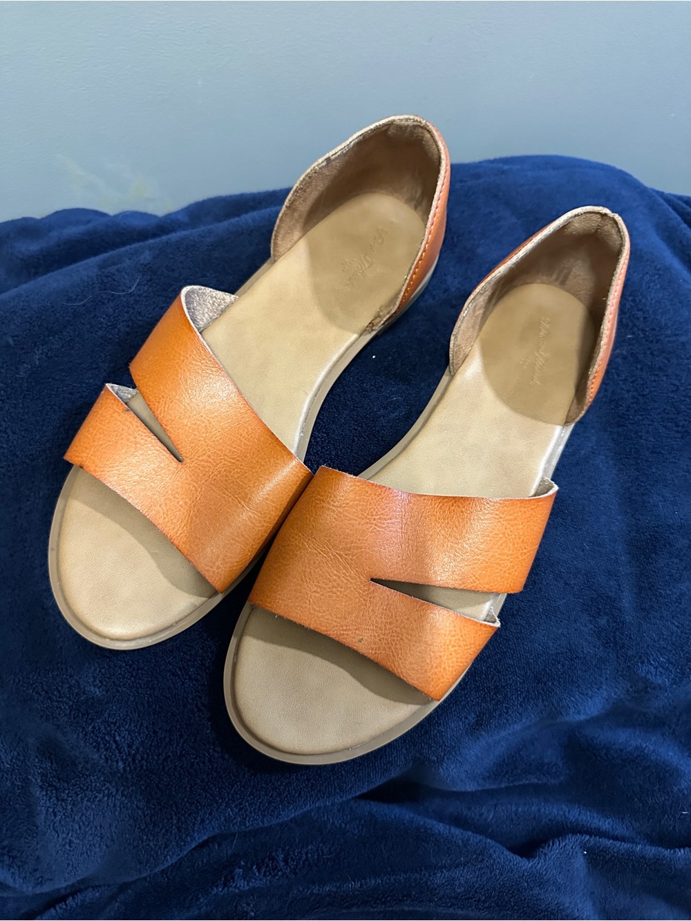 Universal Thread Orange D'Orsay Slide Sandals